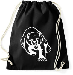 printfashion Medve - Sportzsák, Tornazsák - Fekete (5025483)