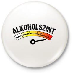 printfashion Alkoholszint - Kitűző, hűtőmágnes - Fehér (16522896)