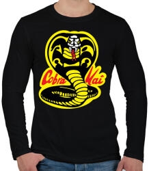 printfashion Cobra Kai - Férfi hosszú ujjú póló - Fekete (4316963)