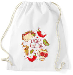 printfashion Taco és Tequila Mexikó - Sportzsák, Tornazsák - Fehér (4752802)