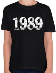 printfashion 1989 - Gyerek póló - Fekete (6198240)