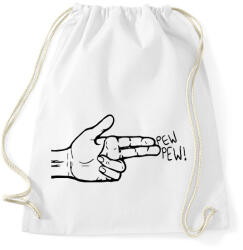 printfashion Pew Pew - Sportzsák, Tornazsák - Fehér (1275972)