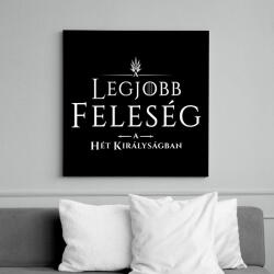 printfashion got-legjobb-feleseg-white - Vászonkép - Fekete (6645983)