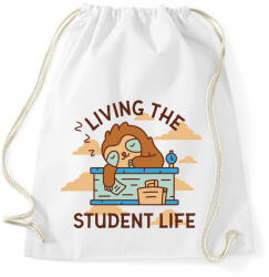 printfashion Student life - Sportzsák, Tornazsák - Fehér (5485210)