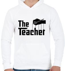 printfashion The teacher - Férfi kapucnis pulóver - Fehér (8591642)