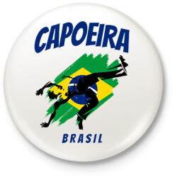 printfashion CAPOEIRA BRASIL - Kitűző, hűtőmágnes - Fehér (9407218)