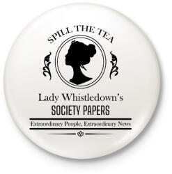 printfashion Spill the tea - Kitűző, hűtőmágnes - Fehér (16131764)