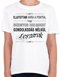 printfashion bizonyos-dolgokat-1-black - Gyerek póló - Fehér (781516)