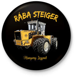 printfashion Rába steiger - Kitűző, hűtőmágnes - Fekete (3104355)