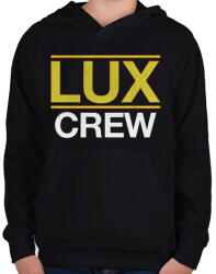 printfashion Lux Crew - Gyerek kapucnis pulóver - Fekete (2749607)