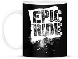 printfashion Epic Ride - fehér - Bögre - Fekete (791261)