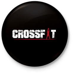 printfashion Crossfit - Kitűző, hűtőmágnes - Fekete (11719539)