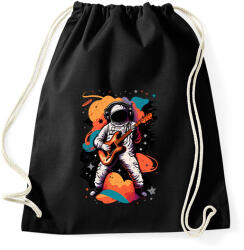 printfashion Űrhajós gitárral - Sportzsák, Tornazsák - Fekete (12752884)