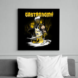 printfashion Skorpió szakács - Vászonkép - Fekete (6641865)