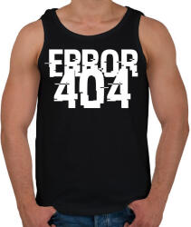 printfashion 404-es hiba - Férfi atléta - Fekete (1243022)