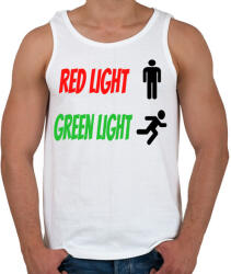 printfashion Red light - Green light - Férfi atléta - Fehér (5477760)