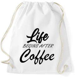 printfashion coffee begins - Sportzsák, Tornazsák - Fehér (6155490)