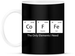 printfashion DoFFe - The Only Elements I Need - Bögre - Fekete (11475942)