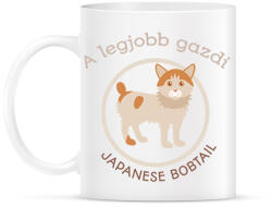 printfashion A legjobb gazdi - Japanese bobtail - Bögre - Fehér (6304909)
