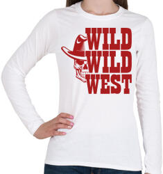 printfashion Wild wild west - Női hosszú ujjú póló - Fehér (7507777)