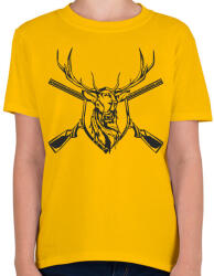 printfashion Deer prize - Gyerek póló - Sárga (5122417)
