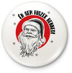 printfashion Hinni - Mikulás - Kitűző, hűtőmágnes - Fehér (9678124)