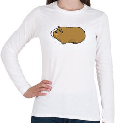 printfashion Tengerimalac - zsemle - Női hosszú ujjú póló - Fehér (13258857)
