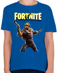 printfashion Raptor Fortnite - Gyerek póló - Királykék (2439218)