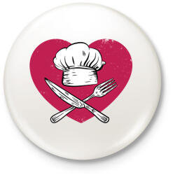 printfashion Konyhatündér - Kitűző, hűtőmágnes - Fehér (6117896)