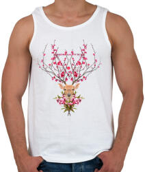 printfashion Spring deer - Férfi atléta - Fehér (234574)