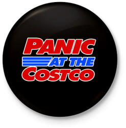 printfashion Panic - Kitűző, hűtőmágnes - Fekete (3102494)