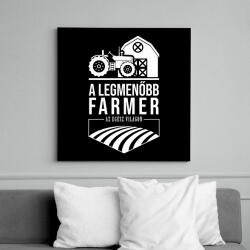 printfashion A legmenőbb farmer - Vászonkép - Fekete (6651306)