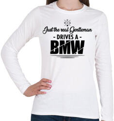 printfashion Just the real Gentleman - BMW - Női hosszú ujjú póló - Fehér (4452643)