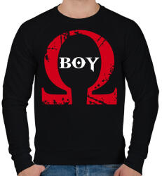 printfashion GOW BOY - Férfi pulóver - Fekete (2065751)