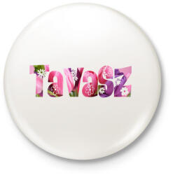 printfashion Tavasz - Kitűző, hűtőmágnes - Fehér (3077124)