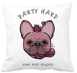 printfashion Party Hard - Párnahuzat, Díszpárnahuzat - Fehér (9471017)