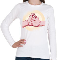 printfashion Paraszt nintendó - Női hosszú ujjú póló - Fehér (9443635)