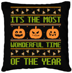 printfashion Wonderful Halloween Time - Párnahuzat, Díszpárnahuzat - Fekete (9536101)