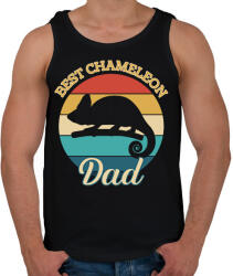 printfashion Chameleon Dad - Férfi atléta - Fekete (10864917)