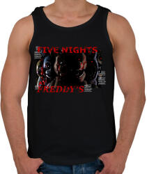 printfashion FIVE NIGHTS AT FREDDYS - Férfi atléta - Fekete (15184438)