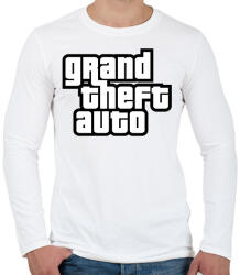 printfashion GTA - Férfi hosszú ujjú póló - Fehér (2531001)