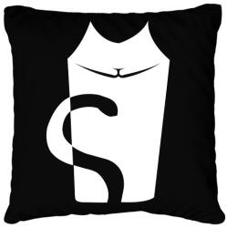 printfashion cica - Párnahuzat, Díszpárnahuzat - Fekete (10811572)