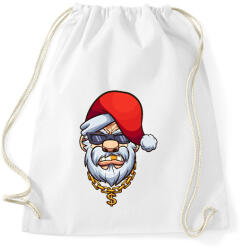 printfashion Gengszter mikulás - Sportzsák, Tornazsák - Fehér (1997964)