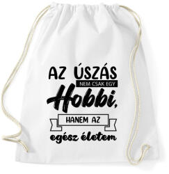 printfashion Az úszás nem csak egy hobbi - Sportzsák, Tornazsák - Fehér (7156884)