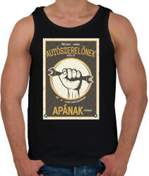 printfashion Néhány ember autószerelőnek szólít - Férfi atléta - Fekete (6563130)