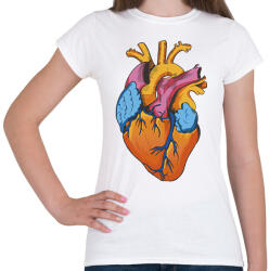 printfashion Szív - Női póló - Fehér (9439550)