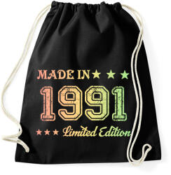 printfashion 1991 - Sportzsák, Tornazsák - Fekete (6170797)