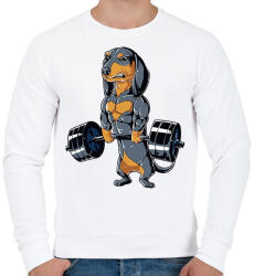 printfashion Erős tacskó - Férfi pulóver - Fehér (16047950)