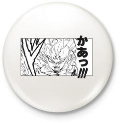 printfashion Son Goku - Kitűző, hűtőmágnes - Fehér (4966591)