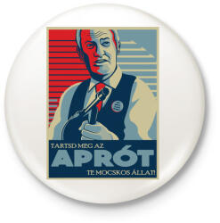 printfashion Tartsd meg az aprót! - Kitűző, hűtőmágnes - Fehér (3082492)